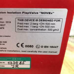 Explosion Isolation Flap Valve used / D-1164_3
