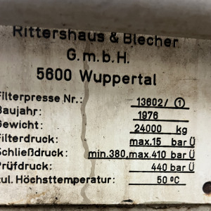 Filtro prensa lodos usado F-1277_5