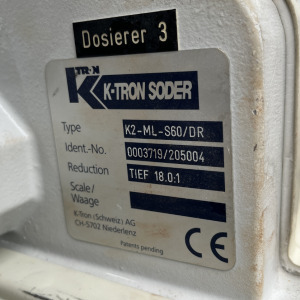 Placa, Dosificador de polvo K-TRON usado D-1238_3