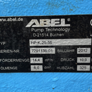 Used high pressure pump P-1312_4