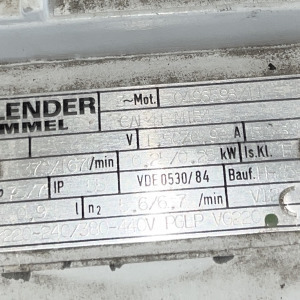Plaqueta de datos del mezclador, Alimentador de doble tornillo usado D-1239_4